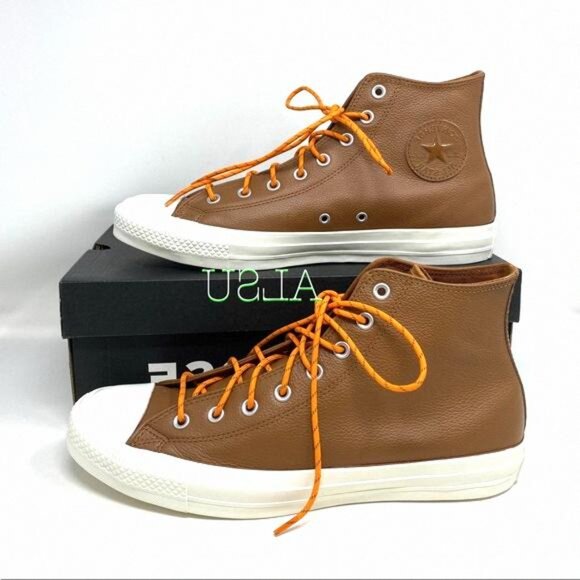 💖MEGA SALE💖Converse Chuck Taylor AS High Leather 163337C Women’s Skate Tan - Picture 8 of 16